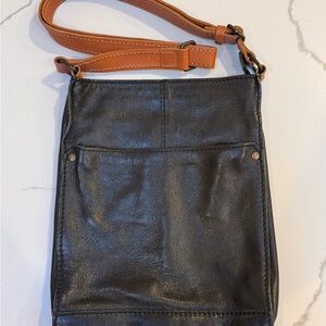 Black Leather Ellington Bag